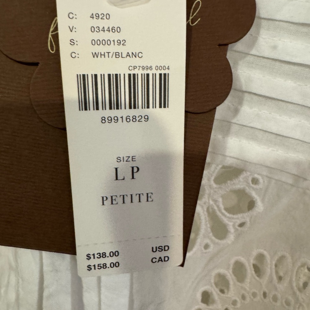 Anthropologie Ever That Girl Flutter Sleeve Eyelet Tunic - Picture 9 of 15
